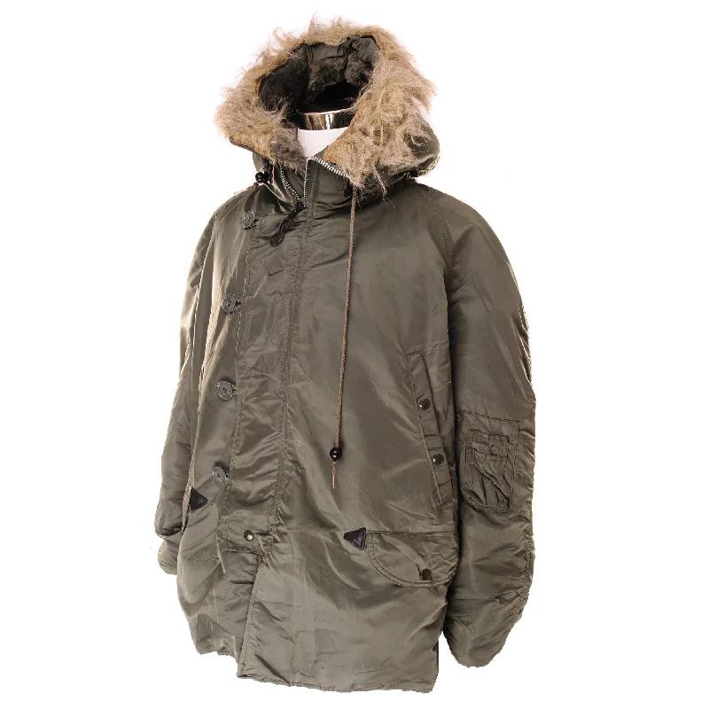 Shop affordable clothing – Limited-time only!  VINTAGE USAF PARKA AIRCREW JACKET TYPE N-3B N3B SIZE LARGE