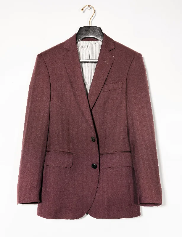 Limited-time offer!  BKT50 Tailored Jacket in Wool Herringbone - Syrah