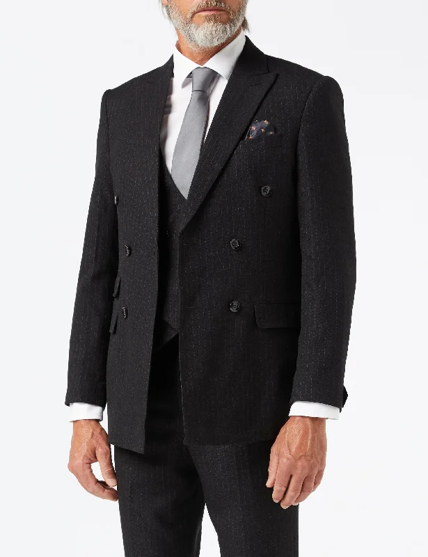 Find your perfect fit at the best prices – Clothing deals now on sale. BLACK DOUBLE BREASTED PINSTRIPE JACKET & WAISTCOAT Find your perfect fit at the best prices – Clothing deals now on sale. BLACK DOUBLE BREASTED PINSTRIPE JACKET & WAISTCOAT