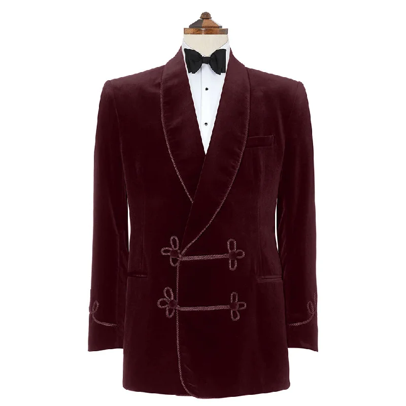 New season, new deals – shop men's clothing now!  Bloomsbury Burgundy Velvet Jacket