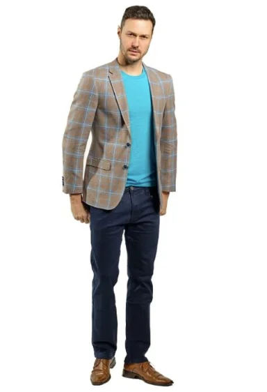 Shop trendy clothing for every season – Special promotion today. Slim Fit Brown and Blue Plaid Sport Jacket GB-SJ-VBC-46 Shop trendy clothing for every season – Special promotion today. Slim Fit Brown and Blue Plaid Sport Jacket GB-SJ-VBC-46
