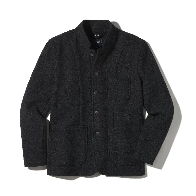 Limited-time discounts on clothing you’ll love   Burnham Knitted Wool Blazer - Charcoal