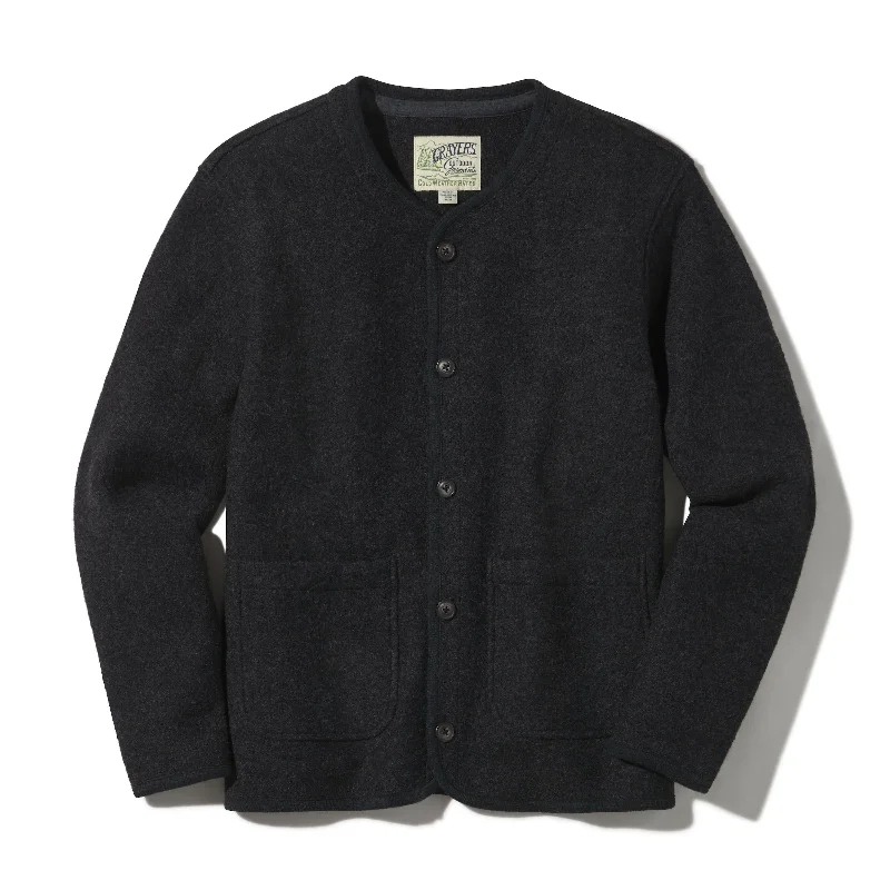 Save on men’s formal wear – perfect for your next event! Burnham Knitted Boiled Wool Liner Jacket - Charcoal Save on men’s formal wear – perfect for your next event! Burnham Knitted Boiled Wool Liner Jacket - Charcoal