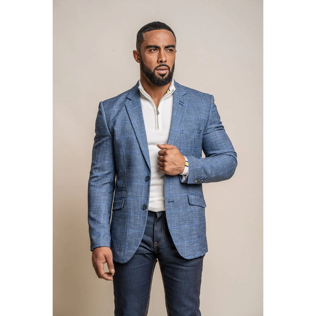 Best deals fashion – Don’t miss the latest clothing discounts. Phantom - Men's Blue Check Blazer Best deals fashion – Don’t miss the latest clothing discounts. Phantom - Men's Blue Check Blazer