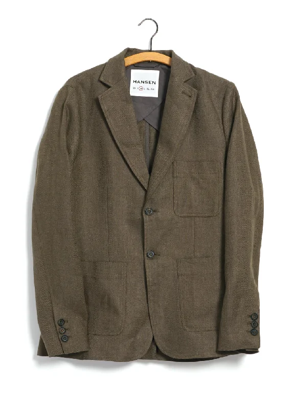 Big discounts – don’t miss out!  CHRIS | Classic Two Button Blazer | Khaki Linen