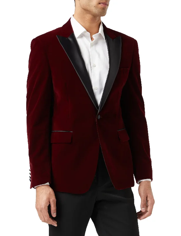 End-of-season clothing sale – Shop now for big savings! DINNER SAM - Burgundy Soft Velvet Tuxedo Jacket End-of-season clothing sale – Shop now for big savings! DINNER SAM - Burgundy Soft Velvet Tuxedo Jacket