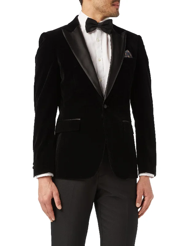 Shop the essentials – men’s wardrobe must-haves on sale. DINNER TIM - Black Soft Velvet Tuxedo Jacket Shop the essentials – men’s wardrobe must-haves on sale. DINNER TIM - Black Soft Velvet Tuxedo Jacket
