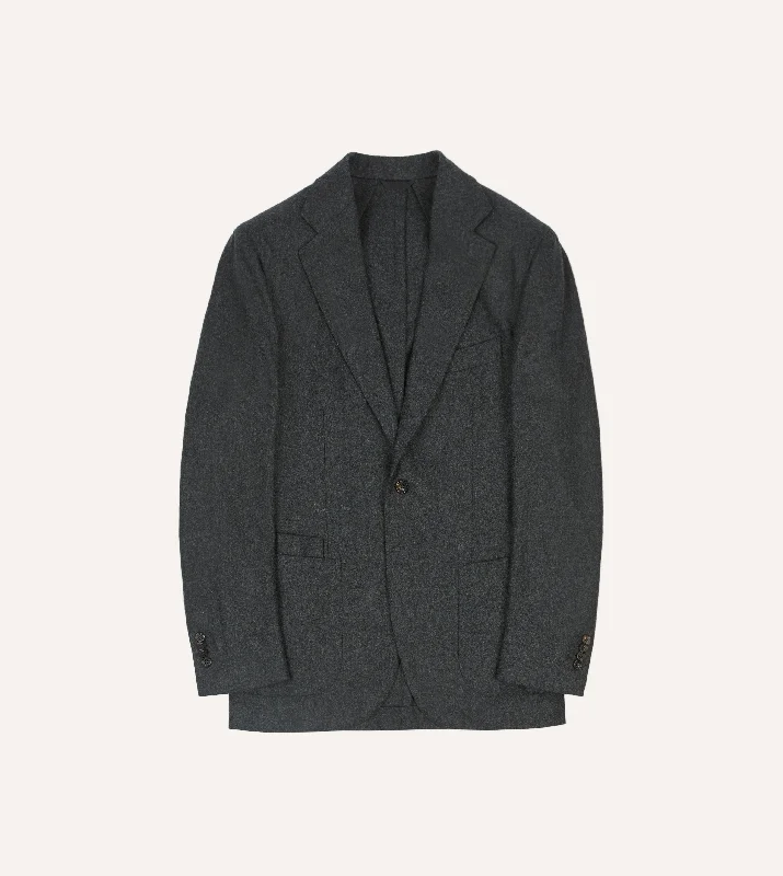 Final clearance: Men’s clothing items up to 70% off! Grey Wool Flannel Tailored Jacket Final clearance: Men’s clothing items up to 70% off! Grey Wool Flannel Tailored Jacket