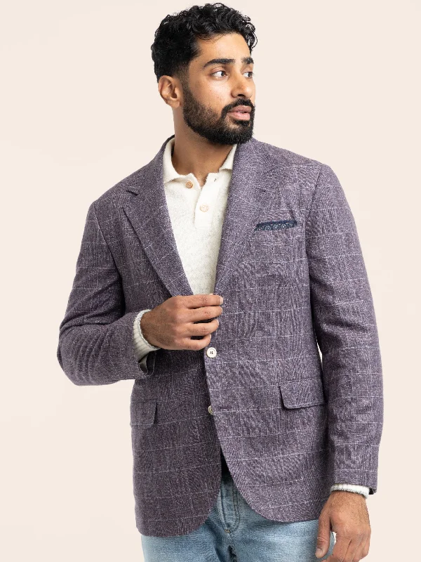 Shop the season’s best styles at discounted prices on men's clothing.  Iris Purple Silk-Wool-Cashmere Sport Jacket