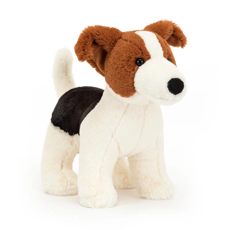 Cuddly and endearing Jellycat timeless appealJELLYCAT ALBERT JACK RUSSELL MULTICOLOUR 6X16X18 CM