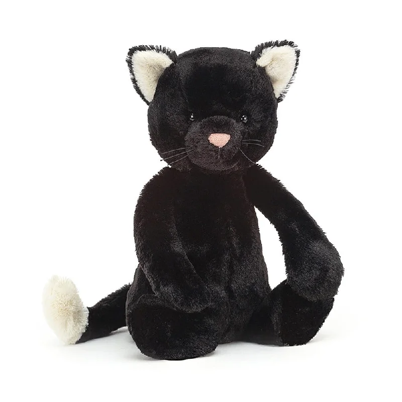 Cuddly and snuggly Jellycat snuggle partnersJELLYCAT BASHFUL BLACK KITTEN ORIGINAL (MED) BLACK 9X12X31 CM