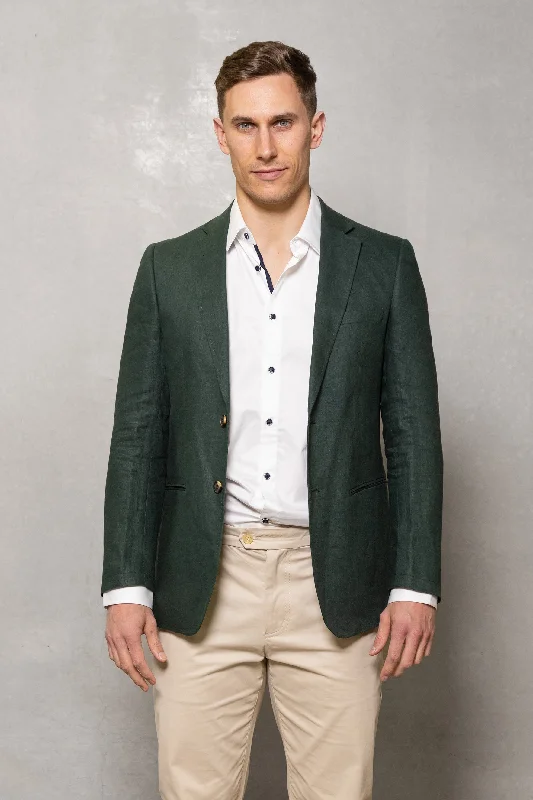 Get 20% off your first order of men’s fashion.  Johnson Linen Blazer: Pine