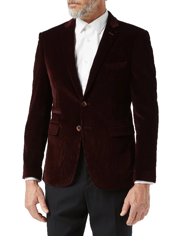 Get stylish outfits for every occasion – Shop now and save! MATTHEW - Maroon Corduroy Blazer Jacket Get stylish outfits for every occasion – Shop now and save! MATTHEW - Maroon Corduroy Blazer Jacket