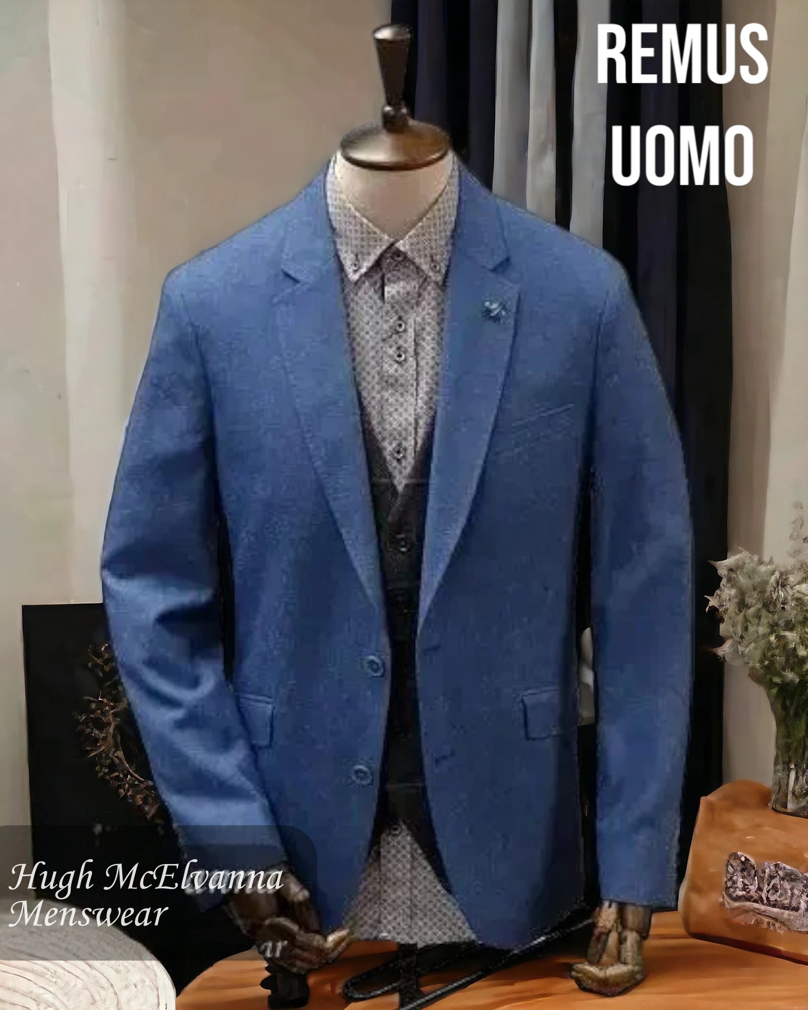 Shop the essentials – men’s wardrobe must-haves on sale. Remus Uomo Men's Blue Linen Rich Fashion Blazer Style: 11561-26 Shop the essentials – men’s wardrobe must-haves on sale. Remus Uomo Men's Blue Linen Rich Fashion Blazer Style: 11561-26