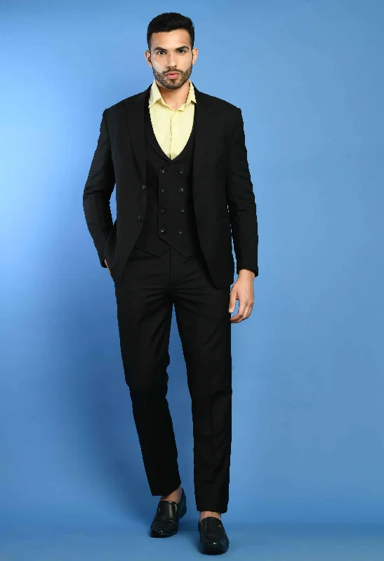 Exclusive offers on the latest clothing styles for men . Men's Solid Black Terry Rayon 3Pc Suit Exclusive offers on the latest clothing styles for men . Men's Solid Black Terry Rayon 3Pc Suit