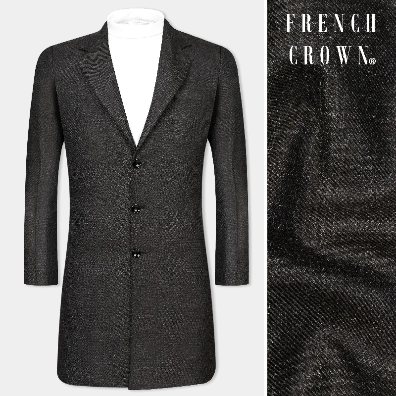 Shop clothing for less – Amazing savings on your favorite styles.  Mirage Gray Subtle Plaid Wool rich Trench Coat