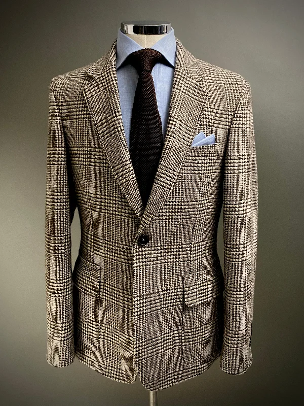Shop our exclusive men’s fashion deals – limited time only! Charcoal Brown Prince of Wales Check Unconstructed Blazer. Shop our exclusive men’s fashion deals – limited time only! Charcoal Brown Prince of Wales Check Unconstructed Blazer.