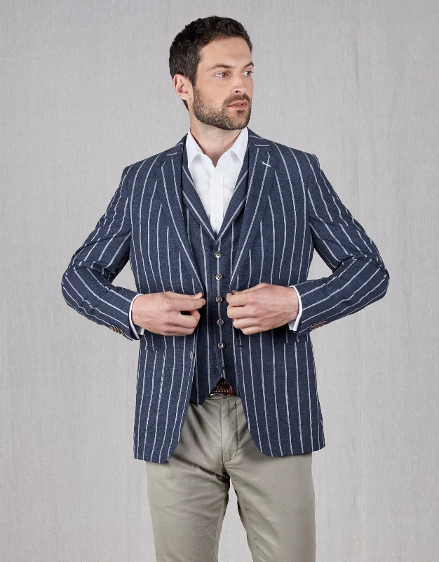 Shop fashion favorites at discounted prices – Limited time offer. Pearse Blue Stripe Blazer Shop fashion favorites at discounted prices – Limited time offer. Pearse Blue Stripe Blazer