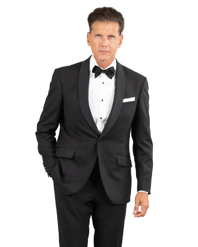 Look sharp without breaking the bank – men’s clothing sale now! Black Shawl Collar Tuxedo Jacket Look sharp without breaking the bank – men’s clothing sale now! Black Shawl Collar Tuxedo Jacket