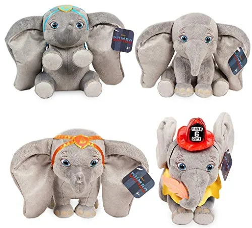 Soft and cuddly stuffed animalsPlush Dumbo Set of 4  Small  Live Action