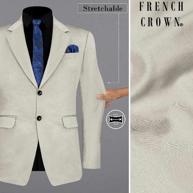 Massive discounts on all clothing items – Shop now for the best prices. Sisal Light Gray Stretchable Premium Cotton traveler Blazer Massive discounts on all clothing items – Shop now for the best prices. Sisal Light Gray Stretchable Premium Cotton traveler Blazer