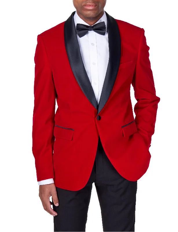 Get the latest trends in men’s clothing – huge savings inside. TUXEDO JES - Red Soft Velvet Jacket Get the latest trends in men’s clothing – huge savings inside. TUXEDO JES - Red Soft Velvet Jacket