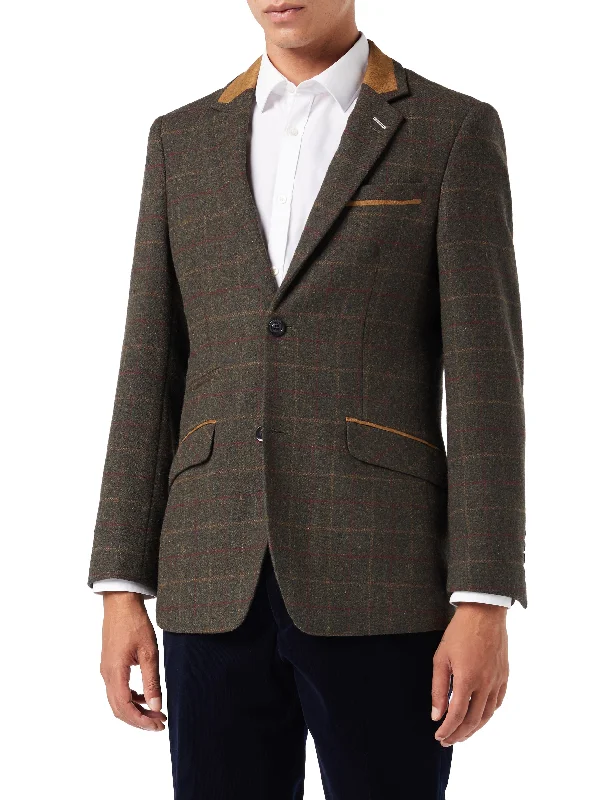 Exclusive online offer: Save 30% on all men's clothing. VITORI - GREEN TWEED CHECK JACKET Exclusive online offer: Save 30% on all men's clothing. VITORI - GREEN TWEED CHECK JACKET