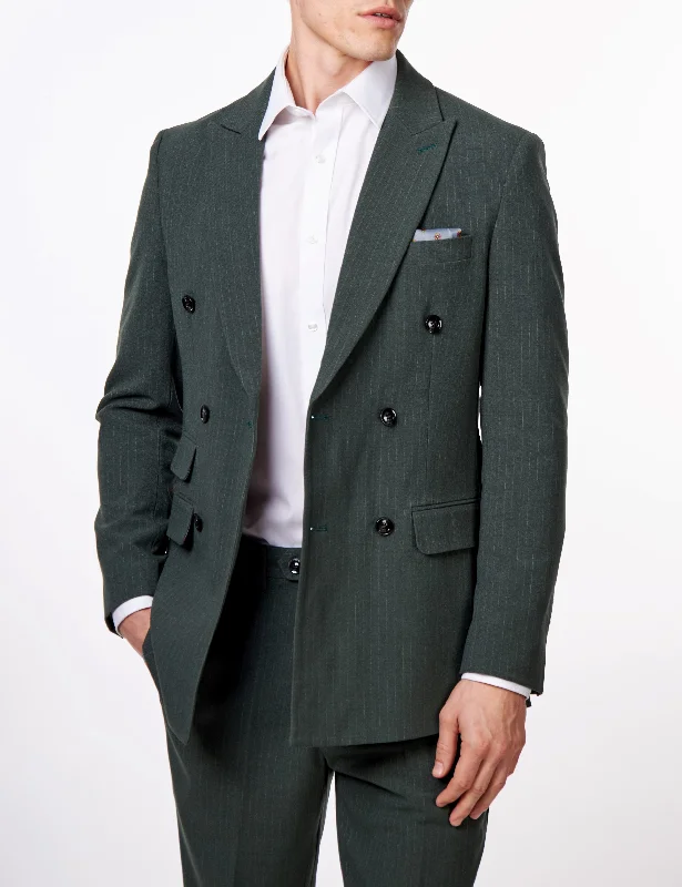 Hurry, the best deals on men’s fashion won’t last long! WILLIAM – GREEN DOUBLE BREASTED PINSTRIPE JACKET Hurry, the best deals on men’s fashion won’t last long! WILLIAM – GREEN DOUBLE BREASTED PINSTRIPE JACKET