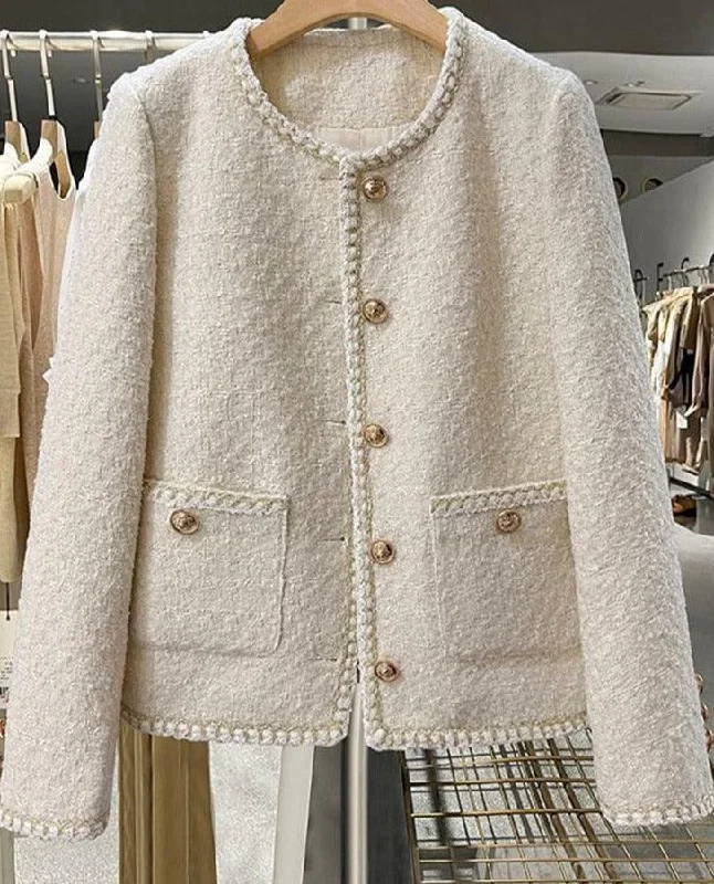 Men’s fashion just got more affordable – shop now!  Woolen Short Tweed Jacket Women
