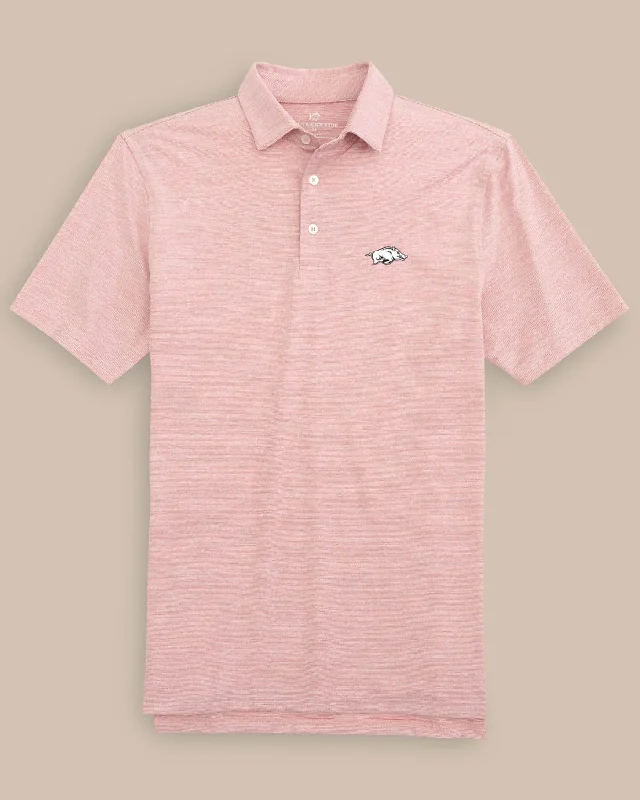 Upgrade your wardrobe with stylish clothing at discounted prices. Arkansas Razorbacks Driver Spacedye Polo Shirt Upgrade your wardrobe with stylish clothing at discounted prices. Arkansas Razorbacks Driver Spacedye Polo Shirt