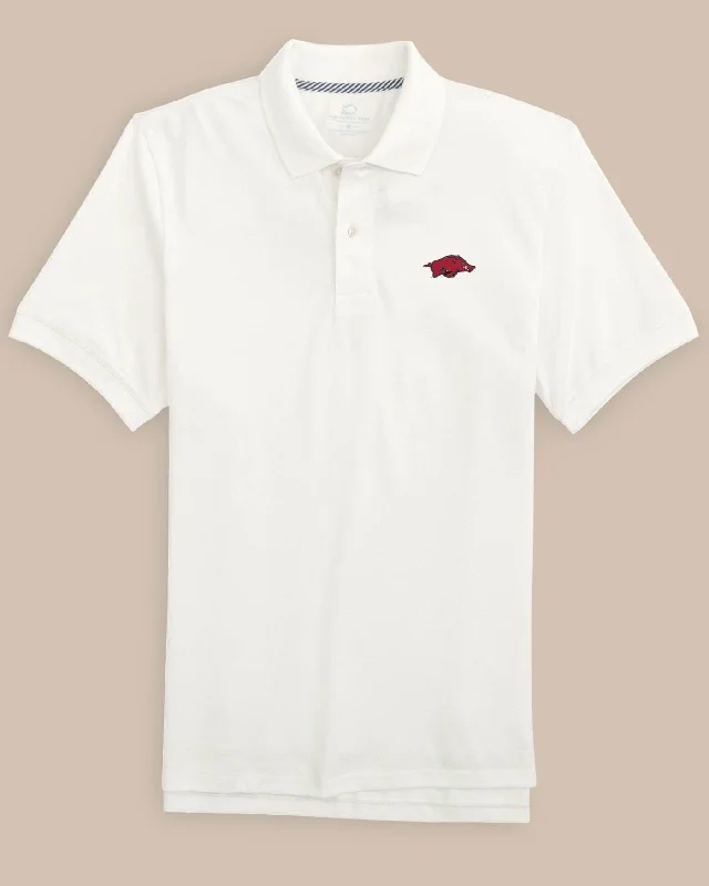Update your look for less with men’s clothing on sale. Arkansas Razorbacks Skipjack Polo Update your look for less with men’s clothing on sale. Arkansas Razorbacks Skipjack Polo