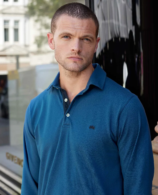 Upgrade your look with stylish, affordable men’s clothing. Denim Blue Long Sleeve Polo Shirt Upgrade your look with stylish, affordable men’s clothing. Denim Blue Long Sleeve Polo Shirt
