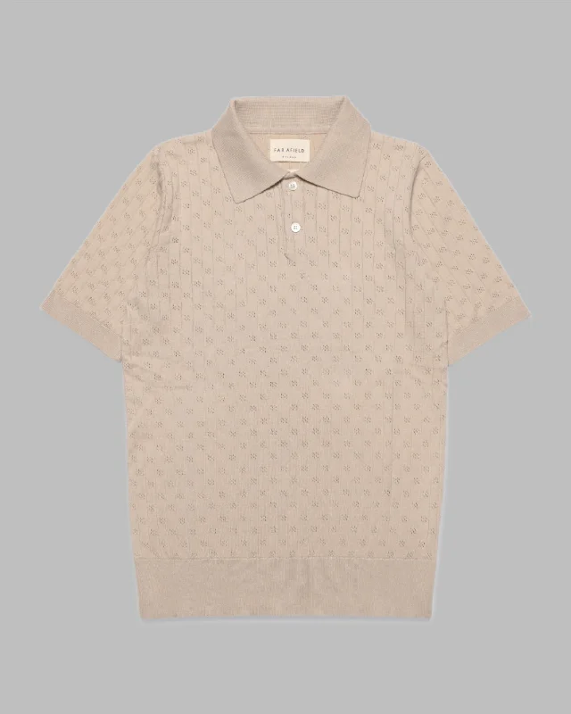 Shop our men's clothing collection for the best prices of the season. Far Afield JACOBS Polo Sand Perforated Lace Shop our men's clothing collection for the best prices of the season. Far Afield JACOBS Polo Sand Perforated Lace