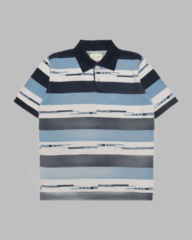 Shop the best clothing brands at amazing prices – Far Afield KIER Polo Allure Blue / Navy Pixel Stripe Shop the best clothing brands at amazing prices – Far Afield KIER Polo Allure Blue / Navy Pixel Stripe