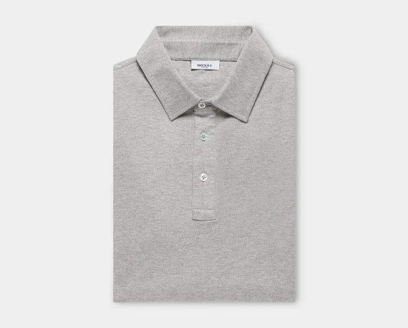Refresh your wardrobe with the best deals on men's fashion. Grey Mélange Suvin Gold Cotton Polo Shirt Refresh your wardrobe with the best deals on men's fashion. Grey Mélange Suvin Gold Cotton Polo Shirt