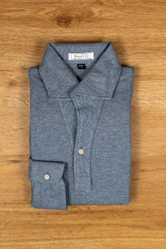 Buy now, pay later – exclusive savings on men’s clothing. Melange Grey Stretch-Cotton Pique Polo Shirt MFC0540 Buy now, pay later – exclusive savings on men’s clothing. Melange Grey Stretch-Cotton Pique Polo Shirt MFC0540