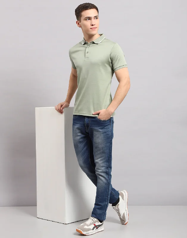 Shop the latest clothing deals – Huge discounts on fashion essentials! Men Olive Solid Polo Collar Half Sleeve T-Shirt Shop the latest clothing deals – Huge discounts on fashion essentials! Men Olive Solid Polo Collar Half Sleeve T-Shirt