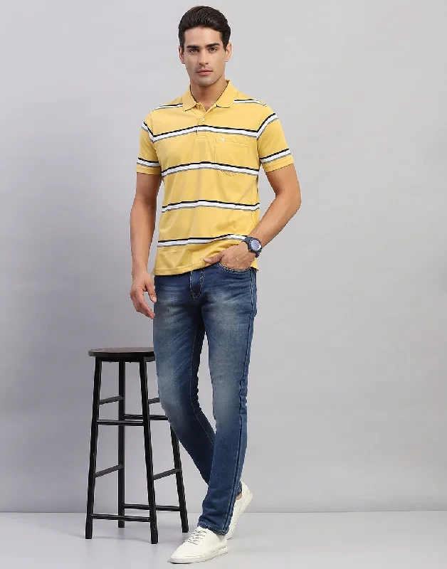 Bundle and save: Shop men’s fashion and enjoy exclusive discounts. Men Yellow Stripe Polo Collar Half Sleeve T-Shirt Bundle and save: Shop men’s fashion and enjoy exclusive discounts. Men Yellow Stripe Polo Collar Half Sleeve T-Shirt
