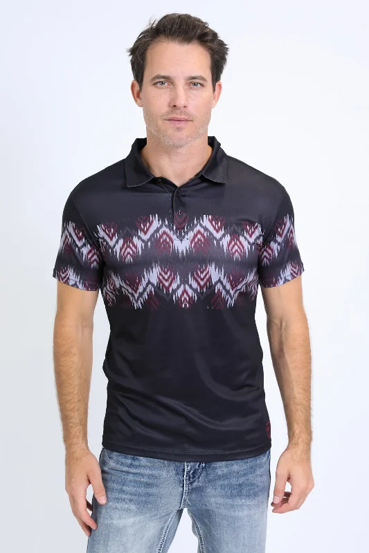 Get 20% off your first order of men’s fashion. Men's Performance Fabric Aztec Panoramic Print Black Polo Get 20% off your first order of men’s fashion. Men's Performance Fabric Aztec Panoramic Print Black Polo