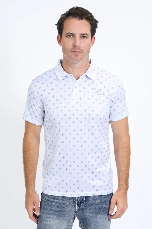 Limited-time offer – Shop top-rated clothing with massive discounts! Mens Performance Fabric Print White Polo Limited-time offer – Shop top-rated clothing with massive discounts! Mens Performance Fabric Print White Polo