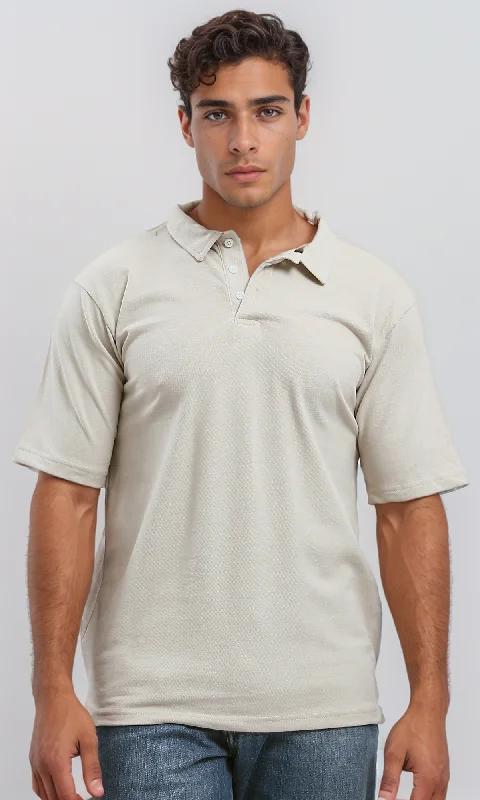 Don’t wait – Shop now for limited-time discounts on trendy clothing. O188328 Solid Beige Short Sleeves Cotton Polo Shirt Don’t wait – Shop now for limited-time discounts on trendy clothing. O188328 Solid Beige Short Sleeves Cotton Polo Shirt