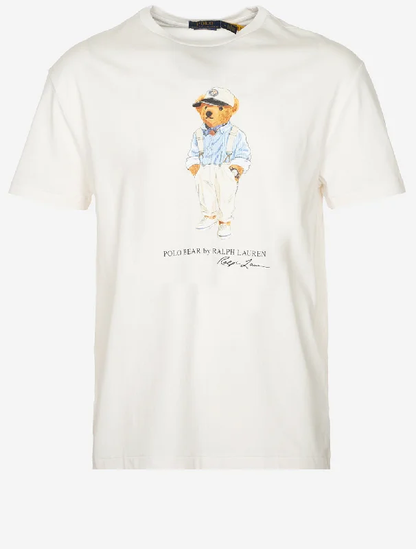 Shop men’s and women’s fashion at unbeatable prices today!  Classic Fit Polo Bear Jersey T-Shirt White