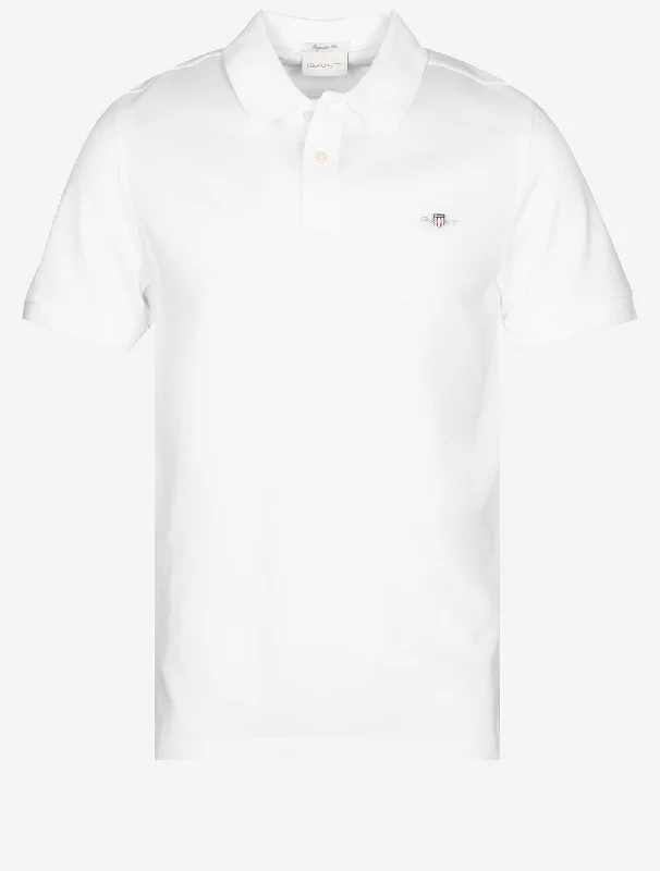Shop now for fresh styles at discounted prices. Regular Shield Short Sleeve Pique Polo White Shop now for fresh styles at discounted prices. Regular Shield Short Sleeve Pique Polo White