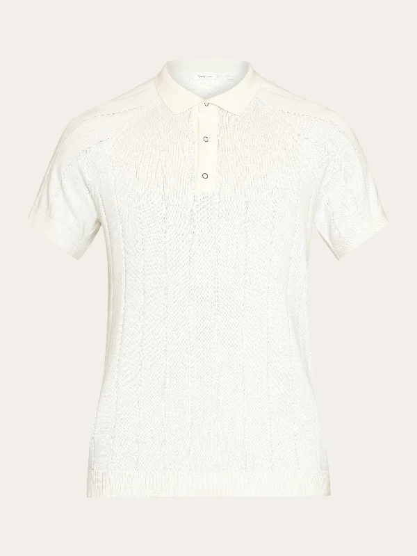 Shop online now for exclusive savings on men’s clothing. Regular short sleeved striped knitted polo - GOTS/Vegan - Egret Shop online now for exclusive savings on men’s clothing. Regular short sleeved striped knitted polo - GOTS/Vegan - Egret