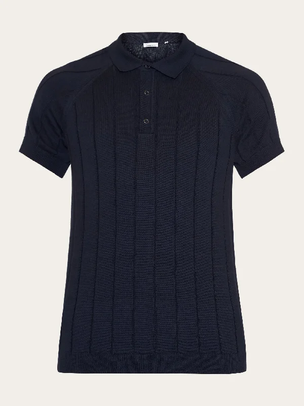 Save big on men’s casual wear – today only! Regular short sleeved striped knitted polo - GOTS/Vegan - Night Sky Save big on men’s casual wear – today only! Regular short sleeved striped knitted polo - GOTS/Vegan - Night Sky