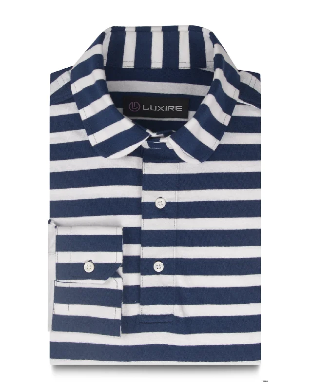 Shop now for fresh styles at discounted prices.  Cobalt Blue White Stripes T-shirt