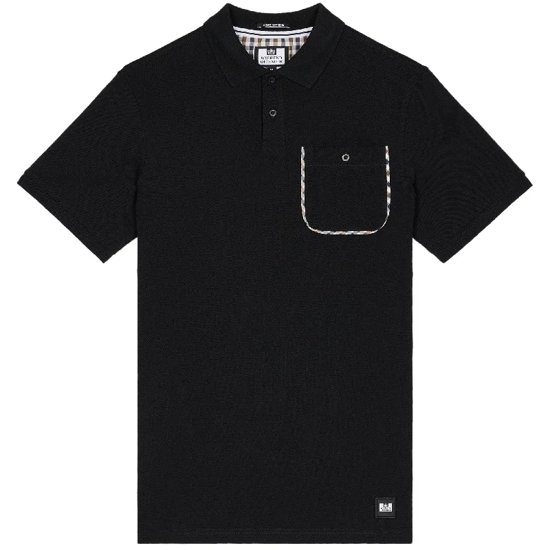 Shop trendy clothing for every season – Special promotion today.  Weekend Offender Spence Polo Shirt Black
