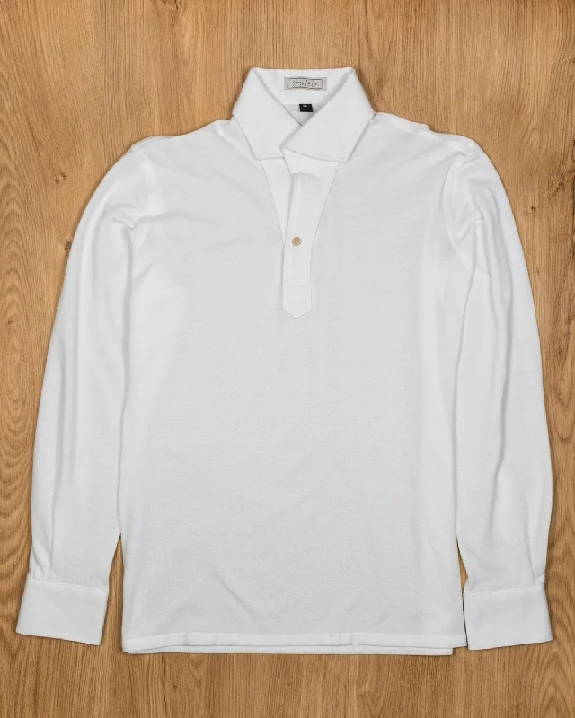 Shop men’s fashion at discount prices and save up to 70%! White Stretch-Cotton Pique Polo Shirt MFC0030 Shop men’s fashion at discount prices and save up to 70%! White Stretch-Cotton Pique Polo Shirt MFC0030