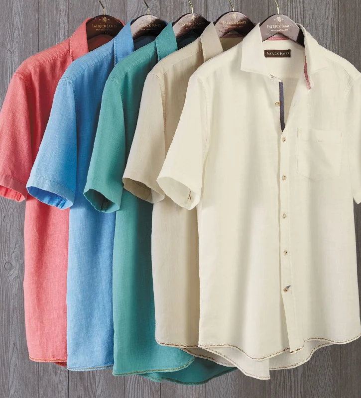 Top-rated clothing on sale – Shop now and get up to 80% off! Patrick James Solid Cotton Short Sleeve Shirt Top-rated clothing on sale – Shop now and get up to 80% off! Patrick James Solid Cotton Short Sleeve Shirt