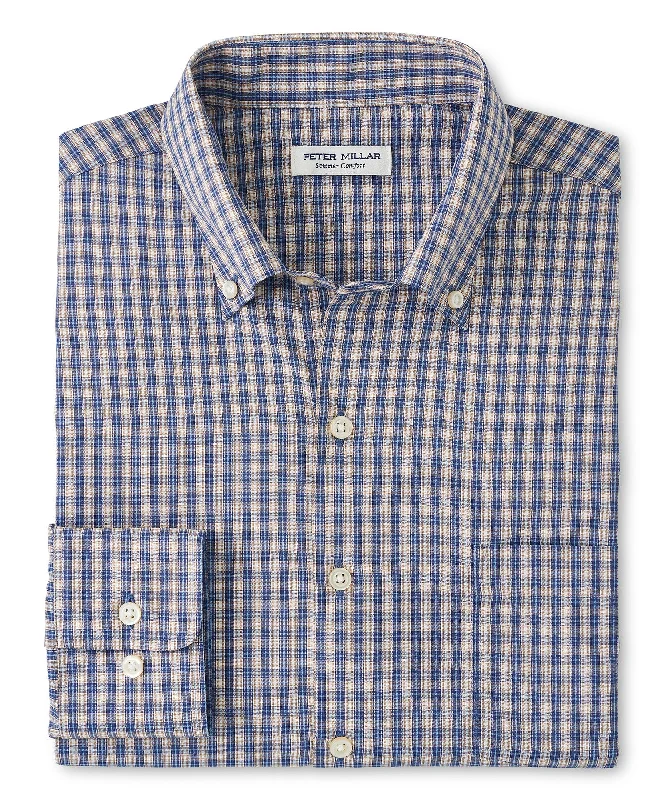 Shop the look you love at prices you’ll love even more! Peter Millar Long Sleeve 'Prairie' Button Down Collar Performance Sport Shirt Shop the look you love at prices you’ll love even more! Peter Millar Long Sleeve 'Prairie' Button Down Collar Performance Sport Shirt